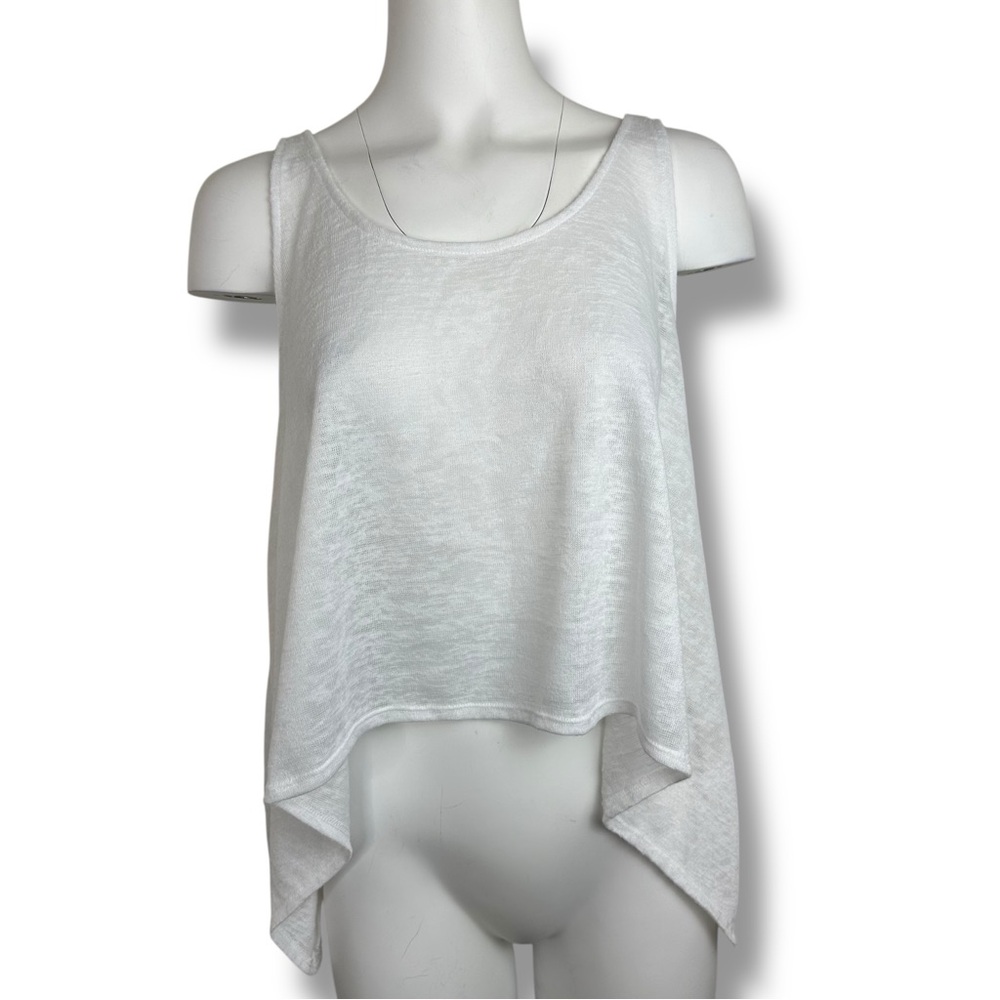 GUESS White Sleeveless Tank Top S Small